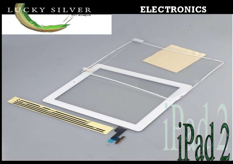 Apple iPad 2 Touch Glass Digitizer/Midframe With Home Button & Adhesive & Screen Protector !!