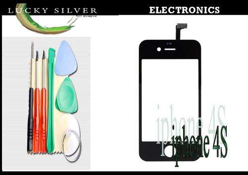 Apple iPhone 4S Glass Touch Screen Digitizer Black SALE!!! with free tools!!
