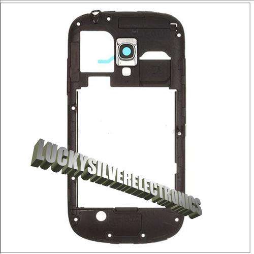 Samsung Galaxy S3 Mini i8190 Middle Frame Bezel Replacement Black