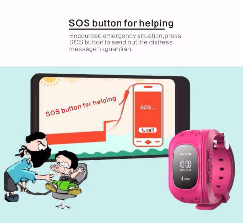 NEW!! HQ Anti Lost GPS Tracker Q50 Watch For Kids For IOS & Android Smartwatch Wristband Alarm