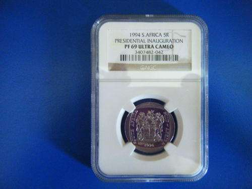 1994 R5 PF69 ULTRA CAMEO INAUGARATION NGC S/N DIFFERS A HERO BECOMES PRESIDENT (PF69)