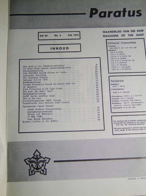Paratus Magazines 1973