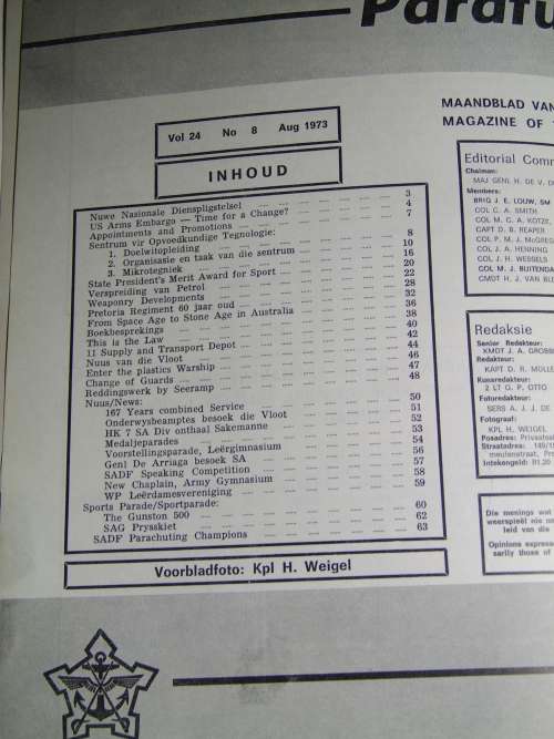 Paratus Magazines 1973