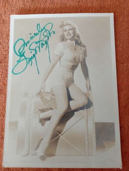 Ginger Rogers,photo,with original autograph