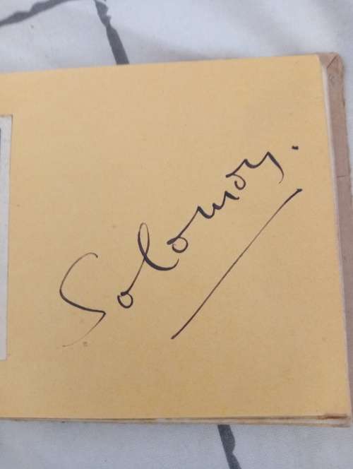 Solomon,famous British pianist original autograph