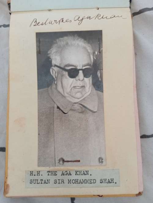 His Highness ,the Aga Khan,Sultan Sir Mohammed Shah, original autograph
