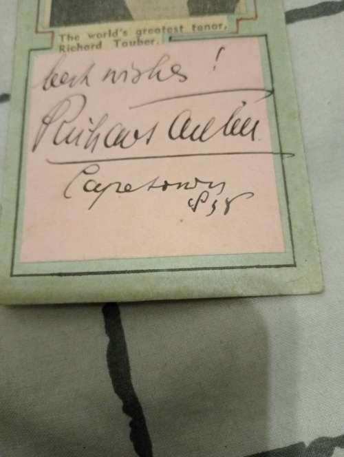 Richard Tauber ,famous Austrian  tenor, original autograph