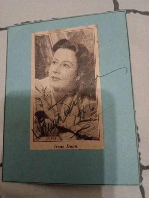 Irene Dunne,American actress, original autograph