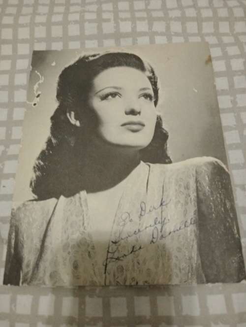 Linda Darnell, original autograph