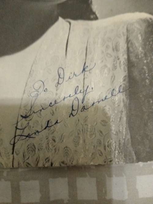 Linda Darnell, original autograph
