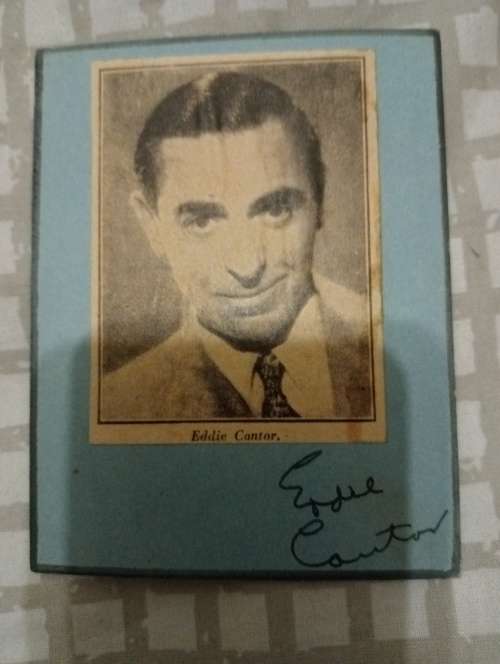 Eddie Cantor, original autograph