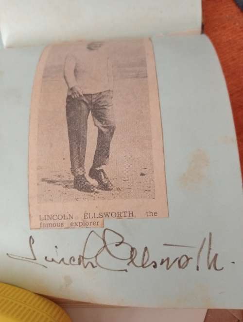 Lincoln Ellsworth,world famous,Arctic/Antarctic explorer,1880 to 1951, original autograph