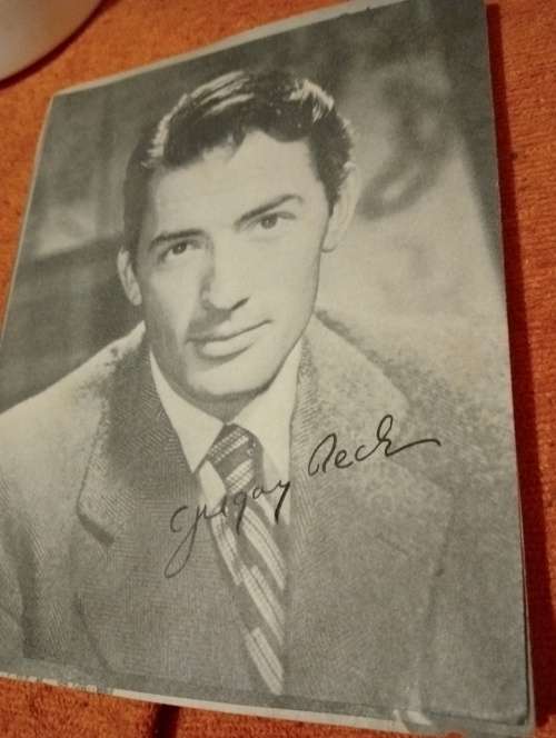 Gregory Peck original autograph