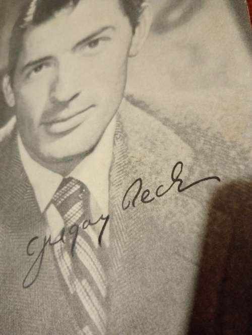 Gregory Peck original autograph