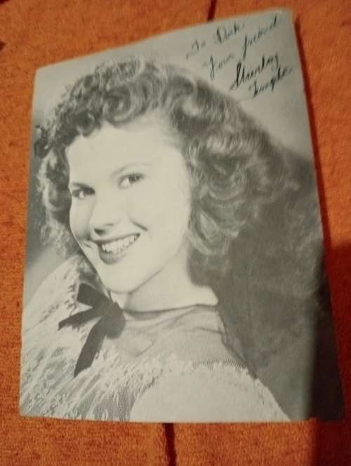 Shirley Temple,most famous child movie star, original autograph