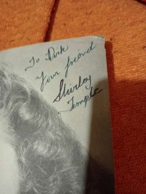Shirley Temple,most famous child movie star, original autograph