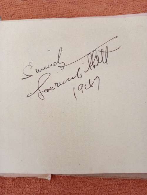 Lawrence Tibbet,famed American opera singer ,actor, original autograph