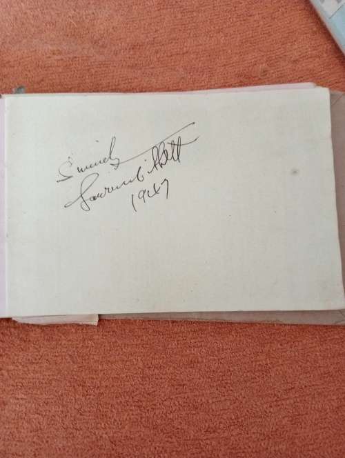 Lawrence Tibbet,famed American opera singer ,actor, original autograph
