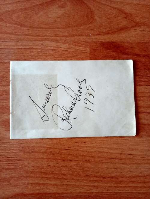 Richard Crooks, famous American tenor, original autograph
