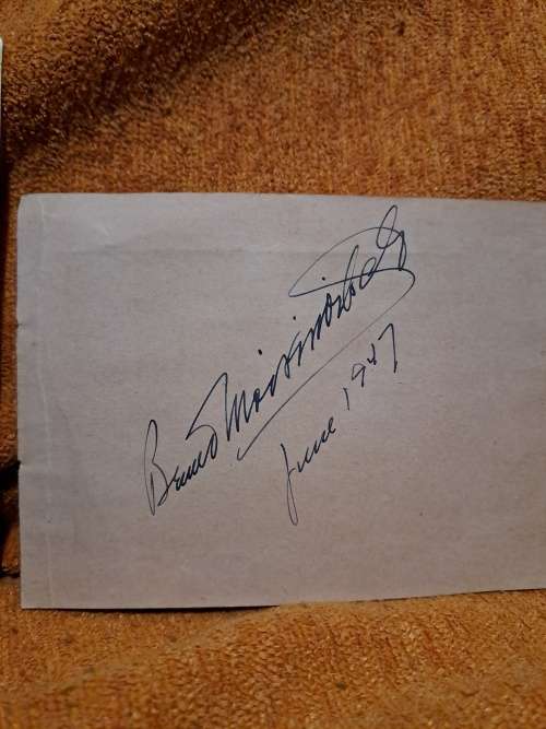 Benno Moiseiwitsch,famed pianist  original autograph