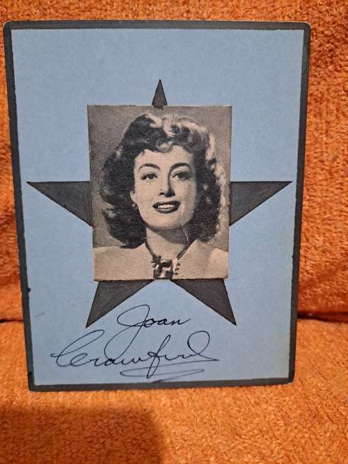 Joan Crawford, famous actress, original autograph