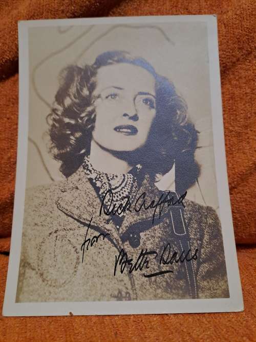 Betty Davis  photograph with original autograph