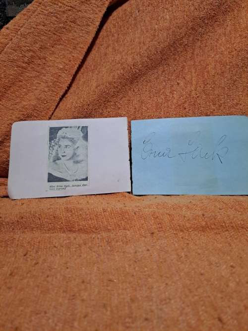 Erna Sack,German Soprano,original autograph