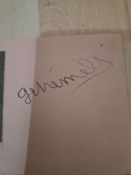 George Themeli,blind Greek pianist original autograph