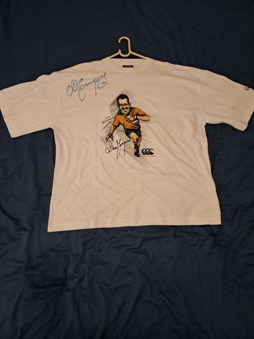 David Campese, 101 tests ,original autograph on front