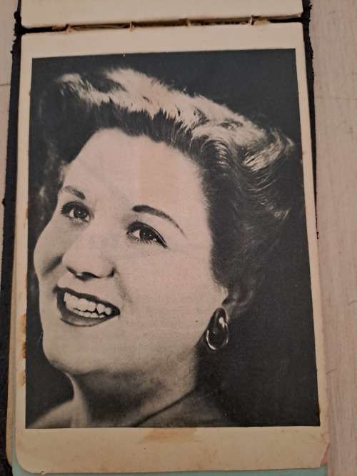 Anne Shelton,British singer, original autograph