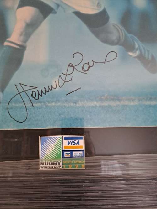 Hennie Le Roux, 95 World Cup Winner ,signed