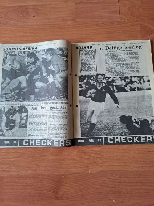 British Lions 1974,48 pages in Afrikaans,every game,every  test