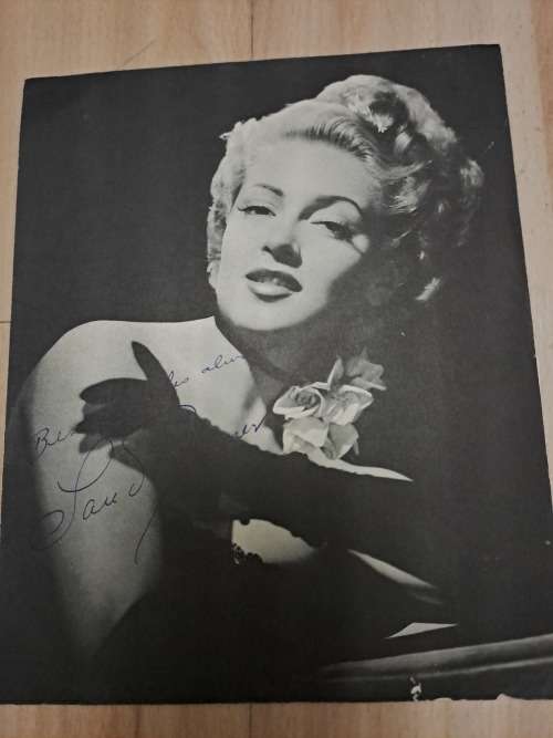 Lana Turner, famous American actress, original autograph