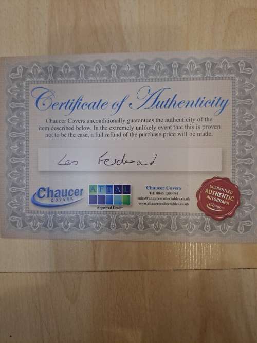 Les Ferdinand,England soccer player, autographed picture,plus certificate of authenticity
