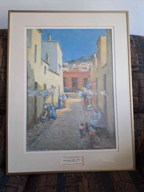 Malay Quarter,print 462/1000 by famous Hugo Naude(limited edition)