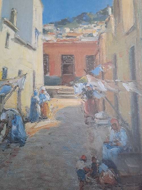 Malay Quarter,print 462/1000 by famous Hugo Naude(limited edition)