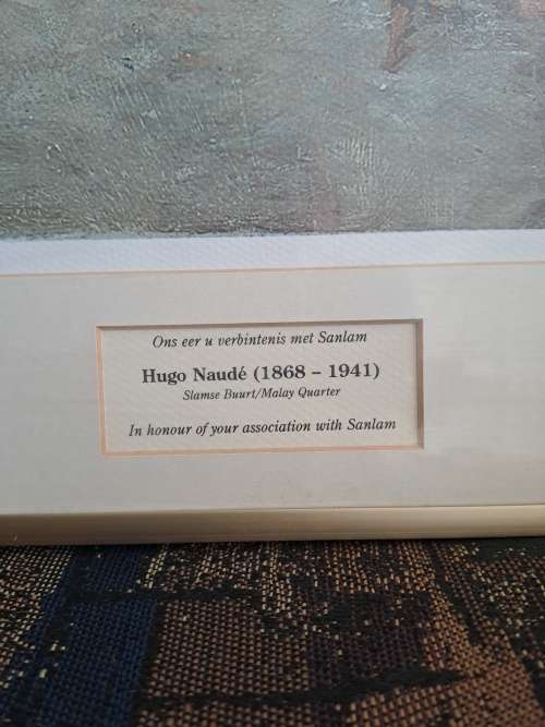 Malay Quarter,print 462/1000 by famous Hugo Naude(limited edition)