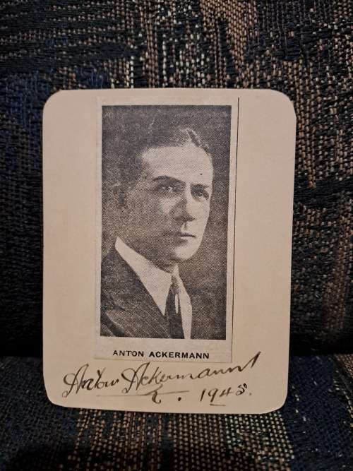 Anton Ackerman, Afrikaanse akteur en regisseur van 19 30/40/50 s
