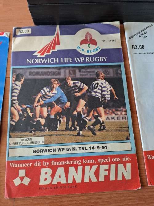 WP rugby,3x programs,91 vs NTvl,94 vs N OFS,95 vs NTVL