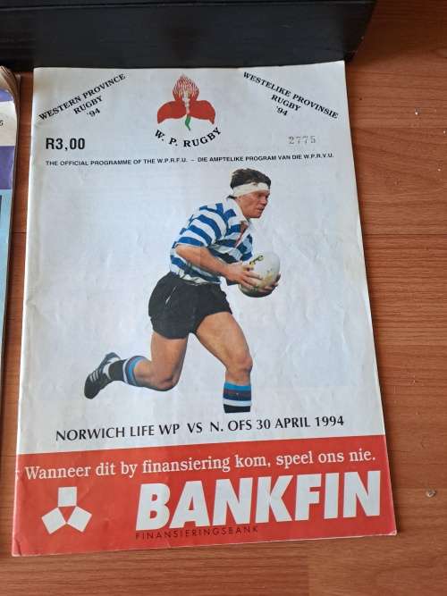 WP rugby,3x programs,91 vs NTvl,94 vs N OFS,95 vs NTVL