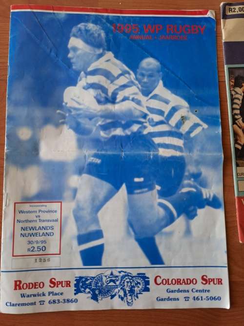 WP rugby,3x programs,91 vs NTvl,94 vs N OFS,95 vs NTVL