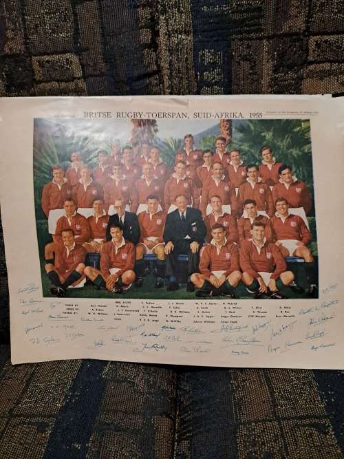 British touring side to SA ,1955,plus team photo of 2nd Test team