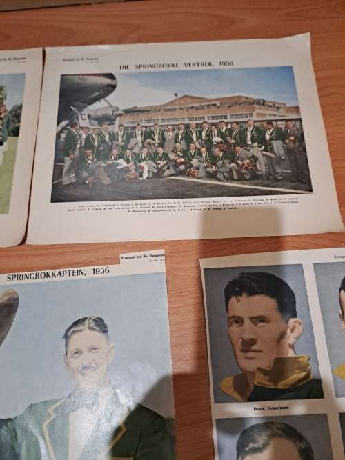 Springbok toerspan 1956 na New Zeeland en Australie,plus 5 bykomende fotos