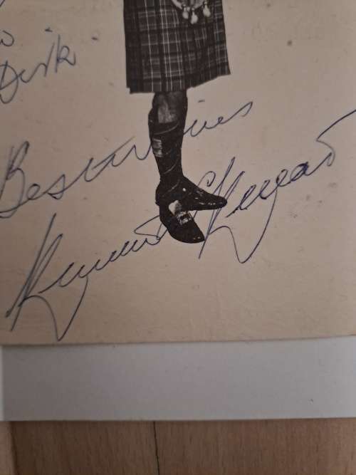 Kenneth McKellar, Scottish tenor,original autograph