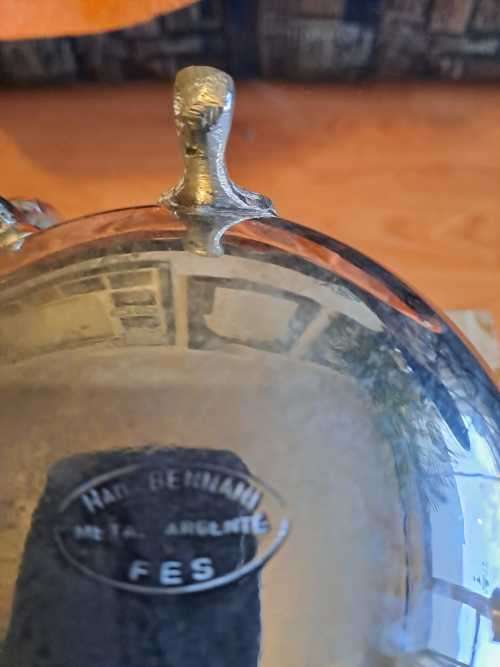 Hadj Bennani metal Argente Tea Kettle