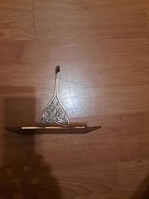 Vintage Copper Crumb Catcher with Sweeping Brush