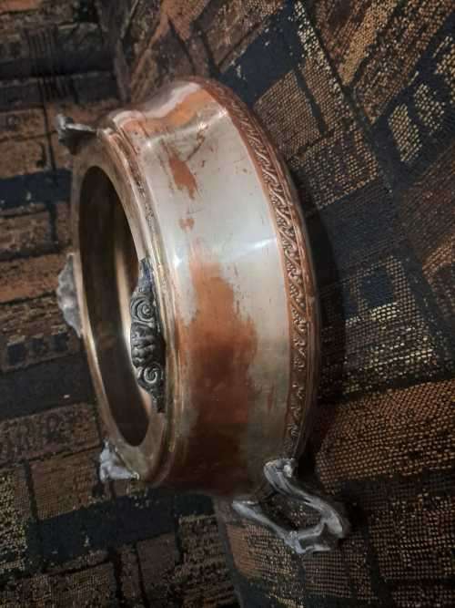 HW Roger`s Antique Silver Plated Chafing Dish Holder with Lid