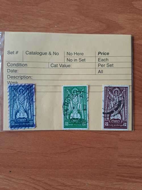 Stamps Ireland used St Patricks & Paschal Fires
