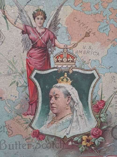 Queen Victoria, Callard and Bowser`s London Butterscotch Tin 1897