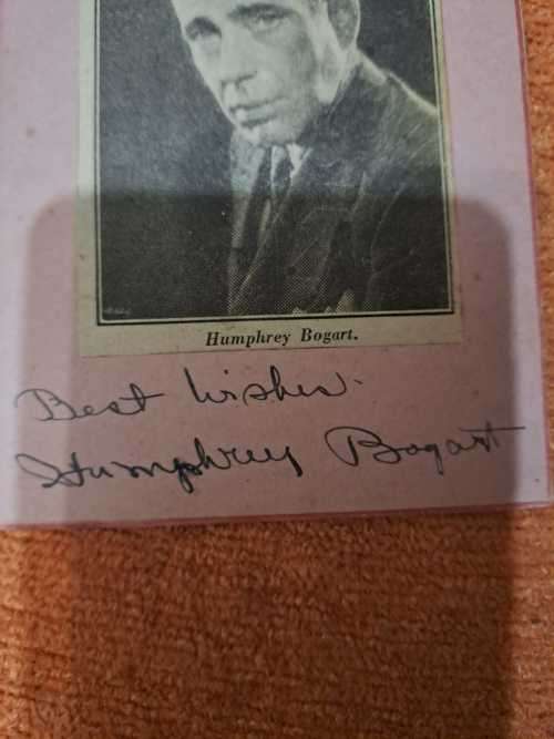 Humphrey Bogart, the one and only, original autograph in Ink pen